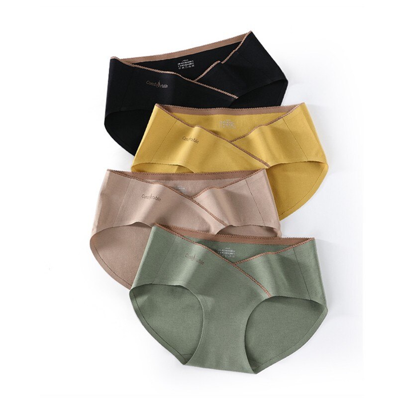 50S Zachte Ademend Zijde Katoen Moederschap Slipje Lage Taille Naadloze Ondergoed Kleding Voor Zwangere Vrouwen Zwangerschap Slips