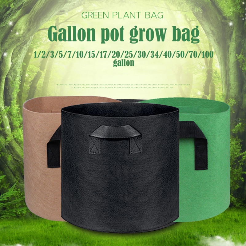 1-75 gallon stor plante frøplante vokseposer potte haveredskaber kartoffel jordbær stof vegetabilsk jardin frøplante voksende potter