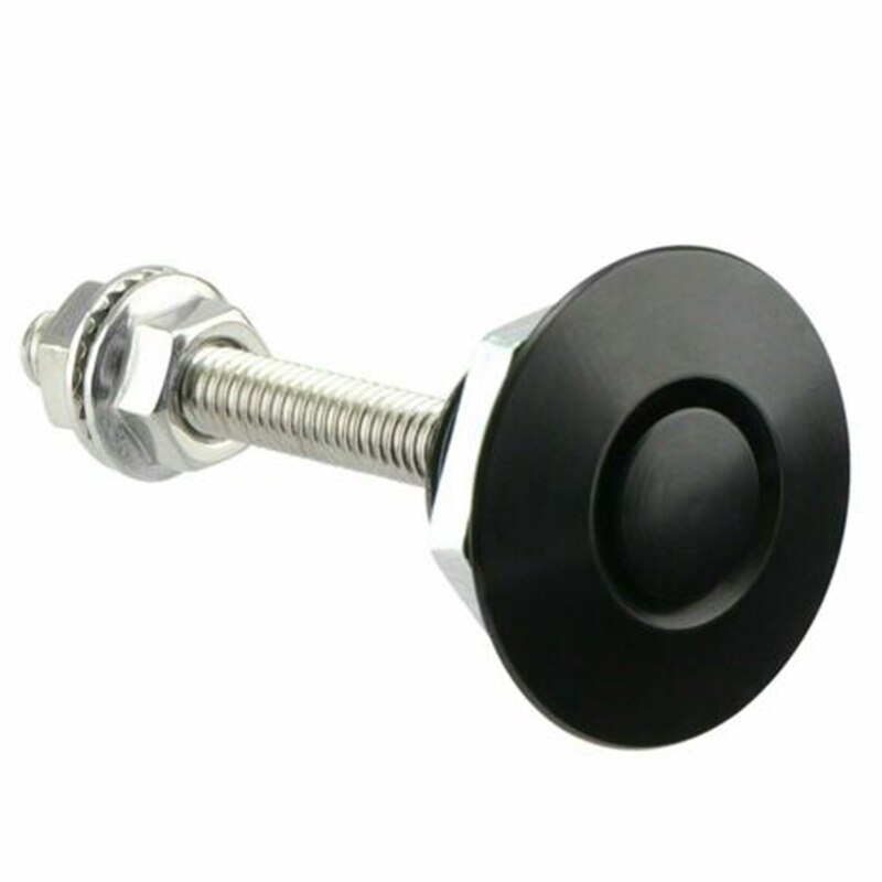 4PC Push Button Quick Release Hood Bonnet Pins Lock Clip Car Bumper Latch Kit EA