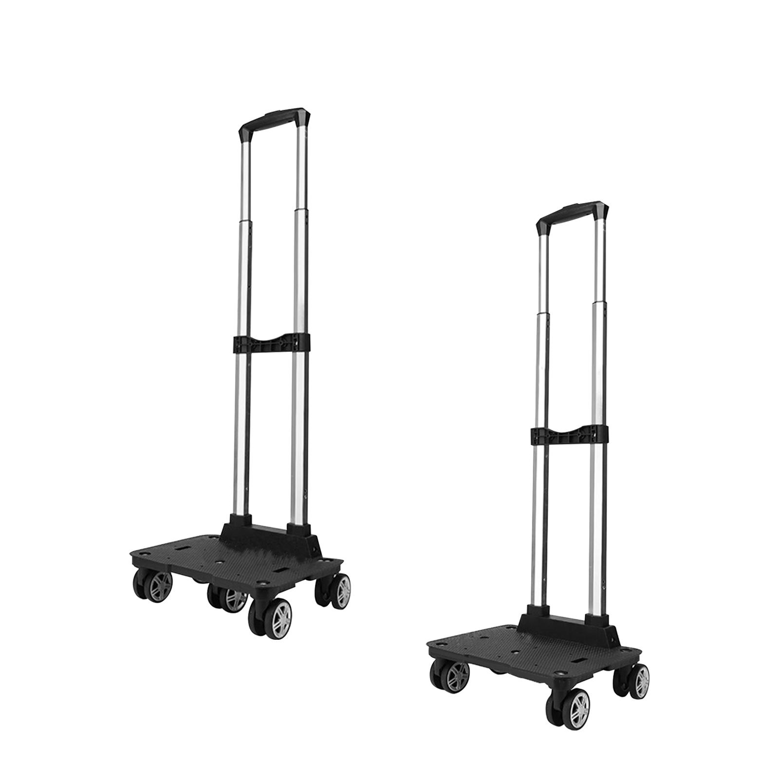 Carrito de equipaje con asa, carrito con ruedas para uso en la oficina, escuela, niños