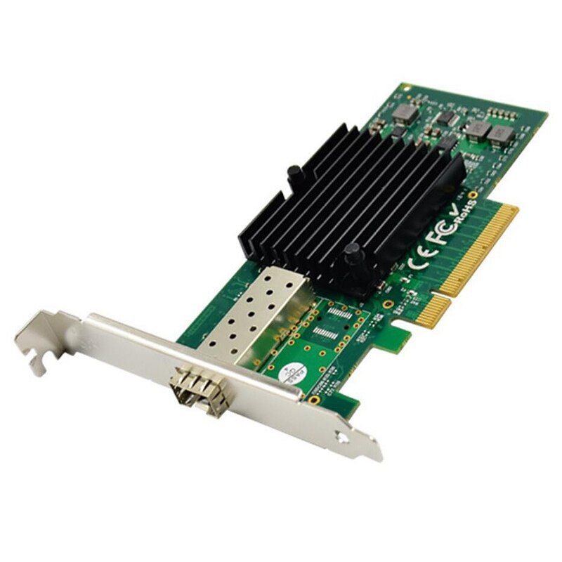 PCI-E X8 10 Gigabit Server Fiber Network Card PCIe 10GbE SFP + Fiber Network Card 82599EN