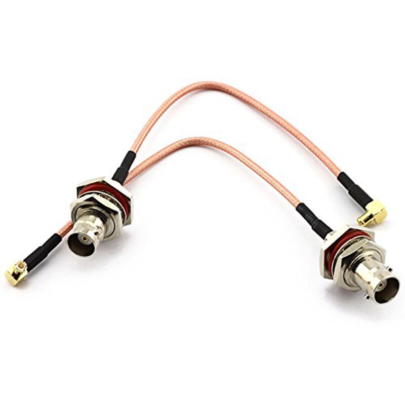 BNC Cable Adapter RF Coaxial embly BNC Coaxial Cable Female To MCX Male Right Angle Adapter Cable