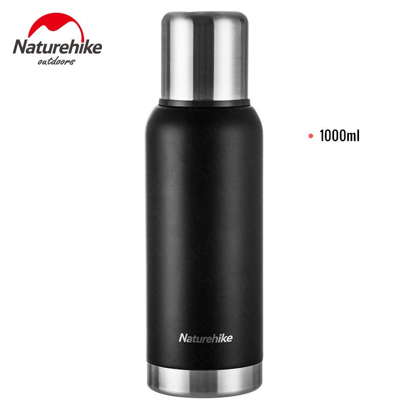 Naturehike 750-1000ml cykling vattenflaska 304 rostfritt stål varm frostad yta lång tid värme bevarande: 1000ml