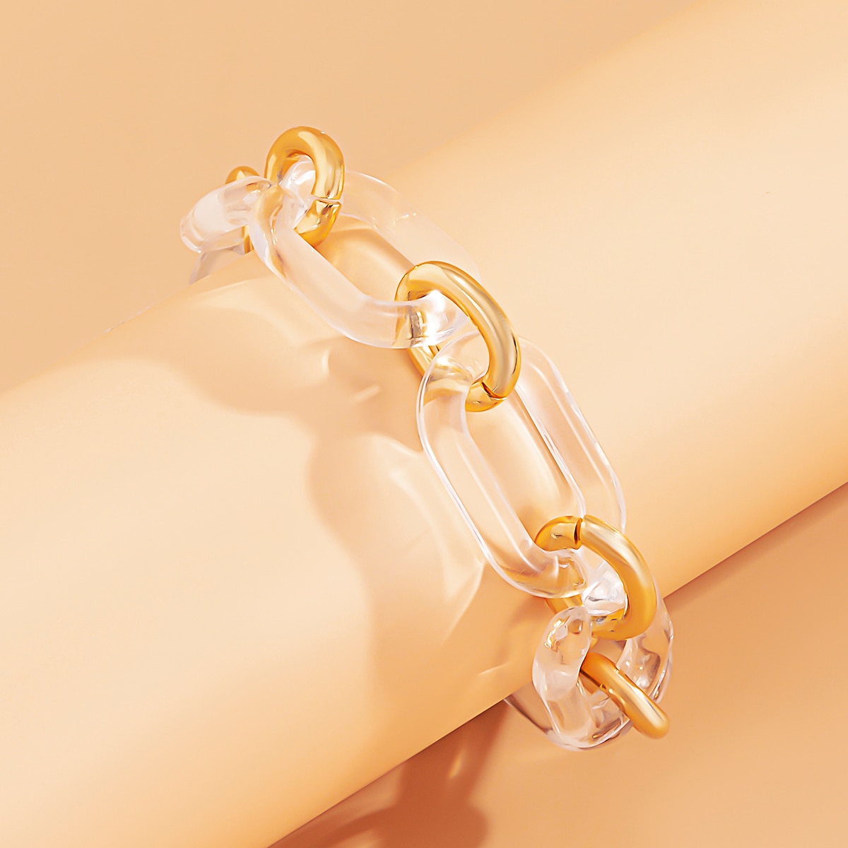 Shixin Transparant Acryl Dikke Ketting Armband Voor Vrouwen/Meisje Trendy Charms Chunky Hand Chain Sieraden Armbanden Femme