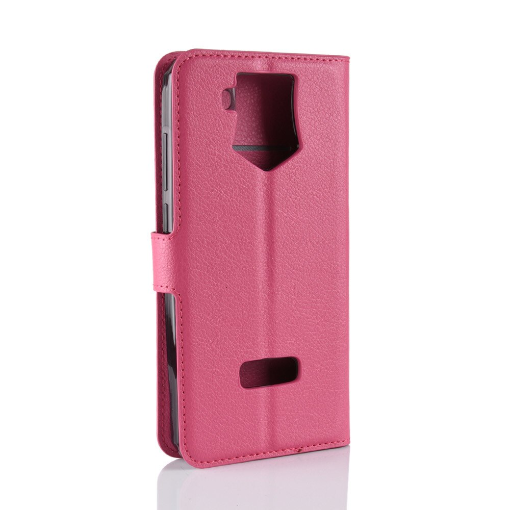 Oukitel K10 Back Cover Leather Flip Case Phone Case For Oukitel K10 Business Phone Bags Wallet Case Fitted Case: rose red