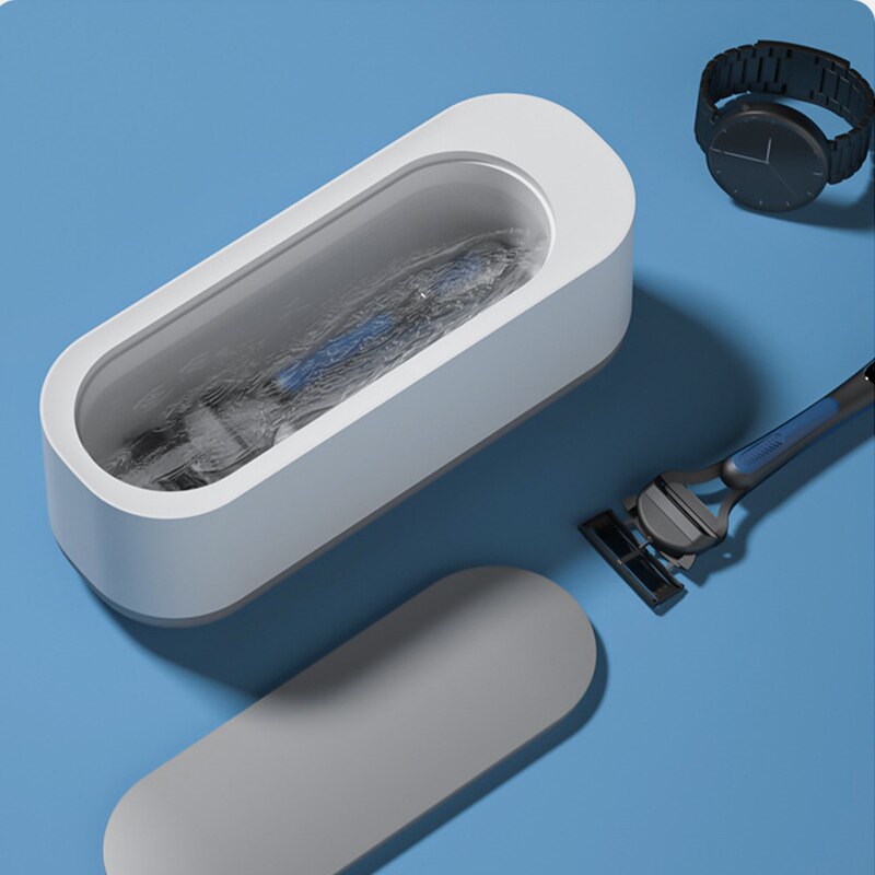 Máquina de limpieza ultrasónica, limpiador con vibración de alta frecuencia de 45000Hz, para lavar joyas, gafas, relojes, anillos pequeños