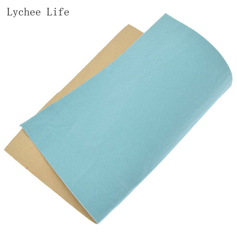 Lychee Leven 29X21Cm A4 Zelfklevende Fluwelen Stof Effen Kleur Stof Diy Liner Papier Voor bows Diy Naaien Ambachten: 8