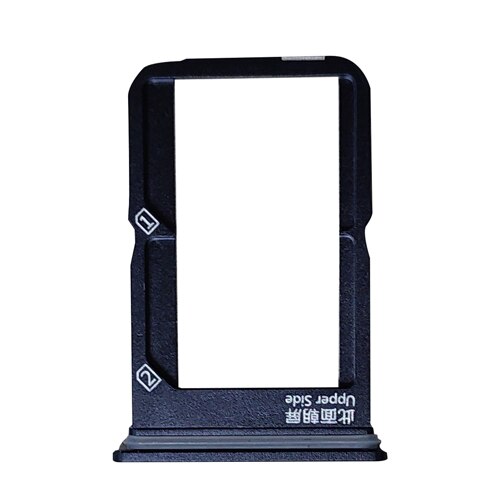 SIM Kaart Lade + SIM Card Tray voor Vivo iQOO: Black