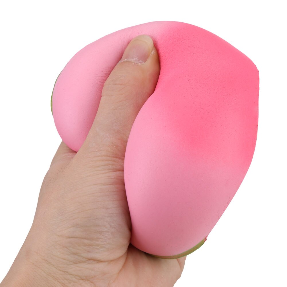 Jumbo Peach Squishy Soft Squeeze juguete de imitación de poliuretano fruta pan perfumado lento Rising Stress Relief diversión para de chico 10 CM