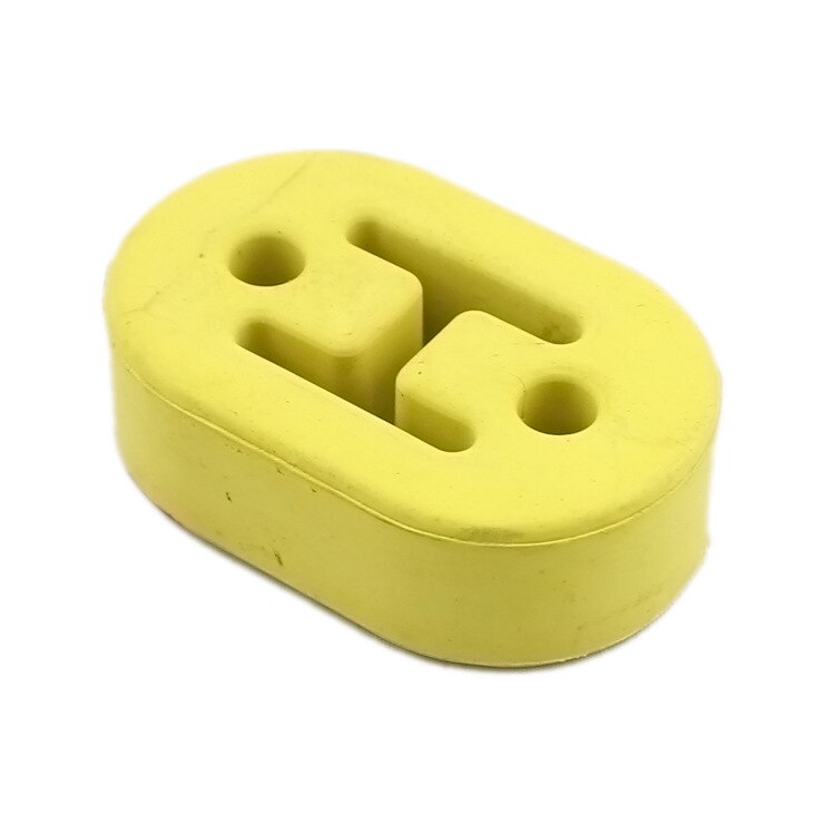 Soporte de goma Universal para tubo de escape de coche, soporte de montaje de punta, 2 agujeros de repuesto