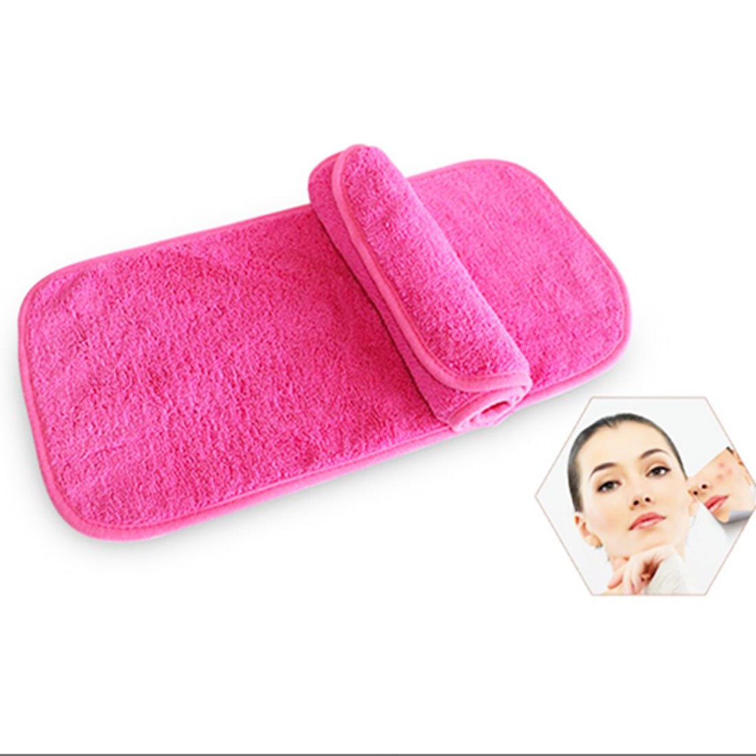 1 Uds toallas de limpieza Facial reutilizables de microfibra paño removedor de maquillaje limpieza y belleza herramientas