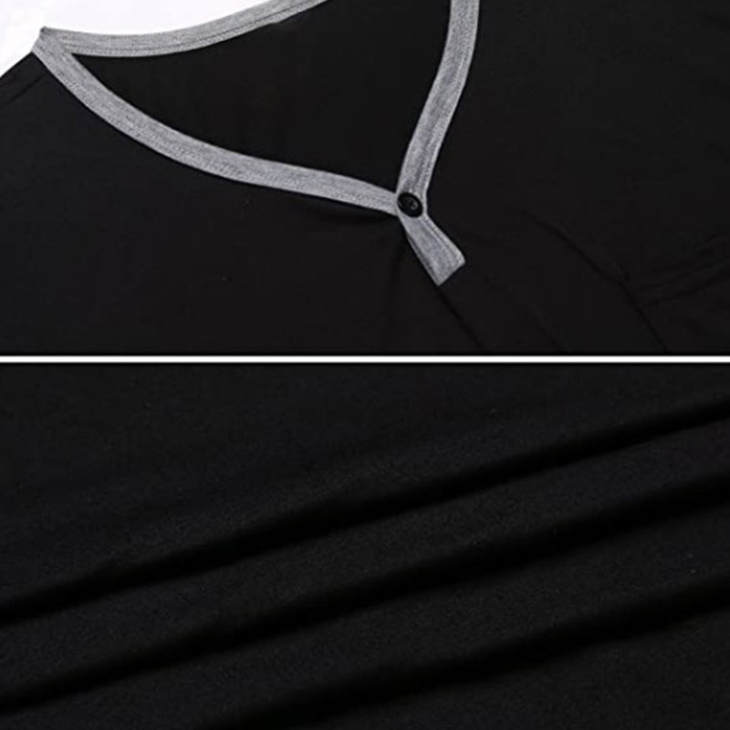 Pijamas de ocio alargados finos de manga corta para hombre, batas de algodón holgadas y amigables con la piel, albornoces para el hogar, camisón Vintage M-3XL
