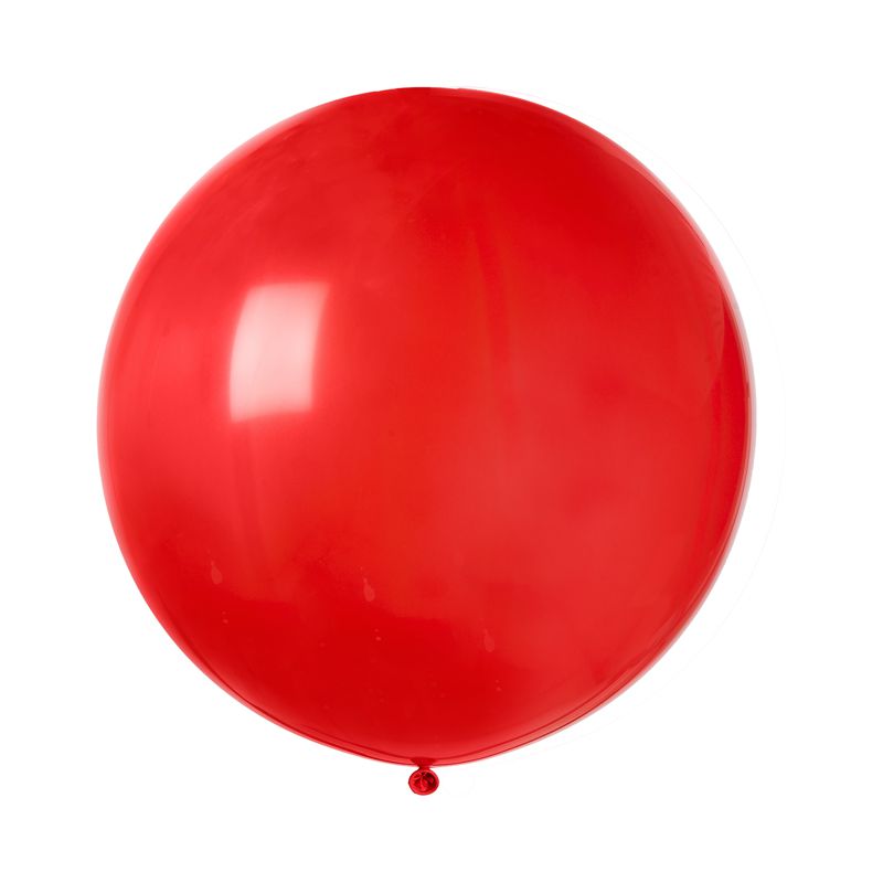 BALLON LATEX GÉANT ROND ROUGE FONCÉ BIO 8