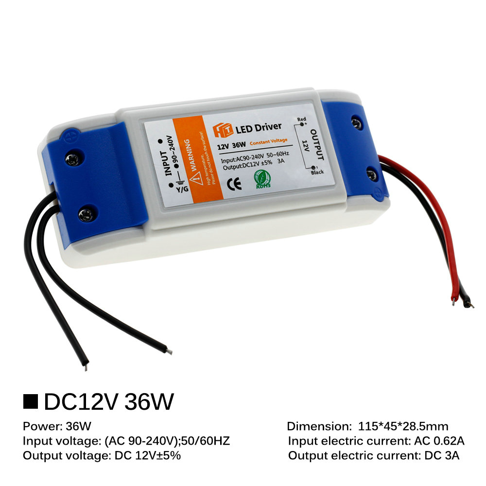 18W 36W 72W 100W Led Voeding DC12V Driver Verlichting Transformers Voor Led Strip lichten 12V Voeding Adapter