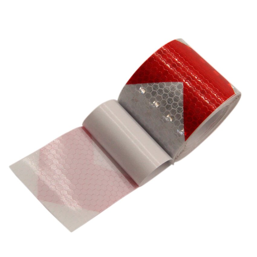 Reflective Bicycle Stickers Adhesive Tape Fluorenscent Yellow Red Arrow Stickers Decal Bike Night Cycling Safety Reflective Film