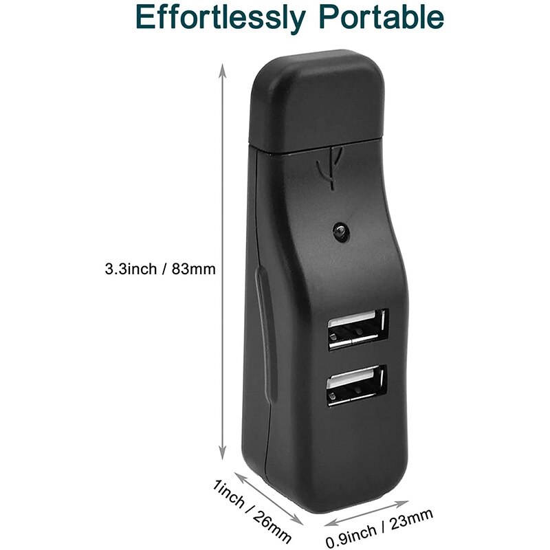 Hub USB de 4 puertos, Mini concentrador de datos USB 2,0 pequeño portátil, para PC, portátil, Notebook PC, XPS, IMac y más