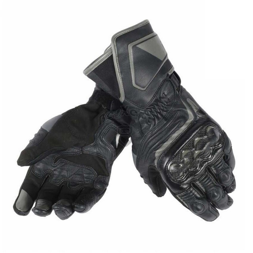 Guantes de cuero para 100% Dain Druid D1, guantes de motocicleta larga para carreras y conducción, guantes de cuero para motocicleta GP, guantes de fibra de carbono