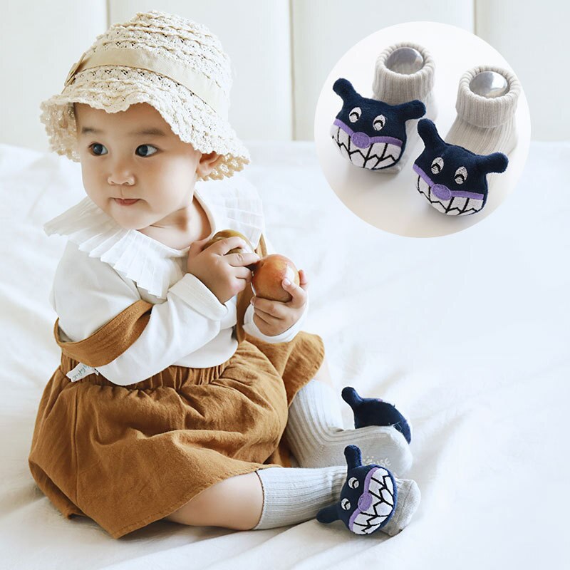 Beau bébé Socks Cartoon animal bébé garçon chaussettes en coton Anti Slip du -né Chaussettes printemps enfant en bas âge Sokken