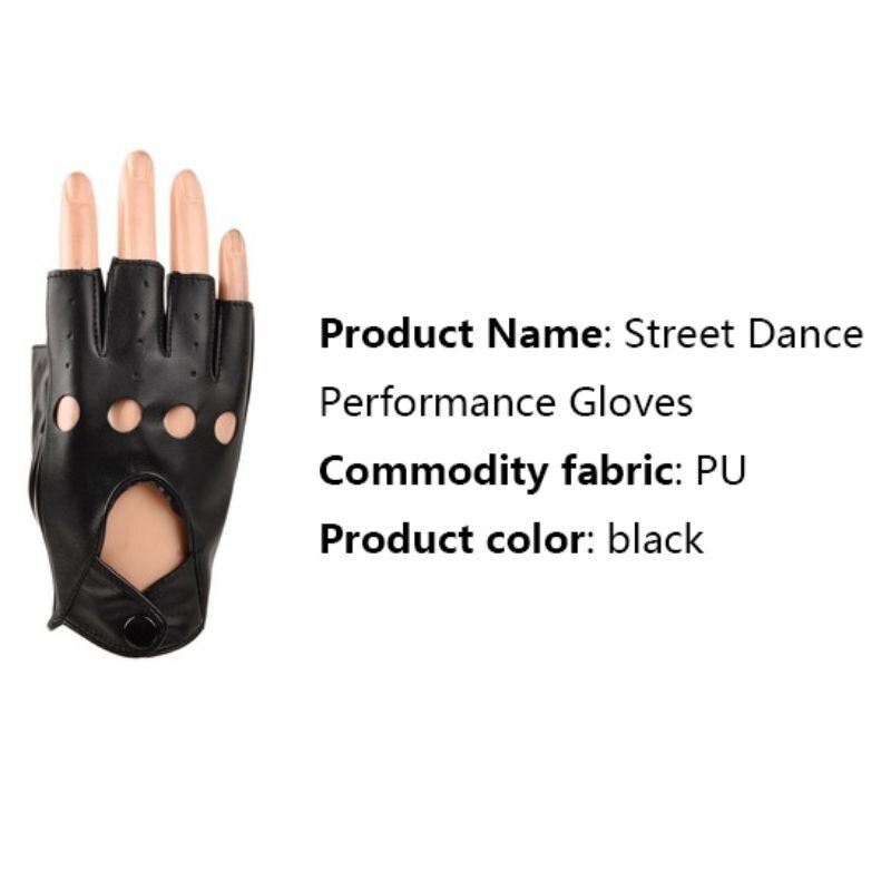 Leather Portable Gloves For Kids Boy Girls Fingerless Gloves Children Half Finger Mittens Breathable Gants Enfants