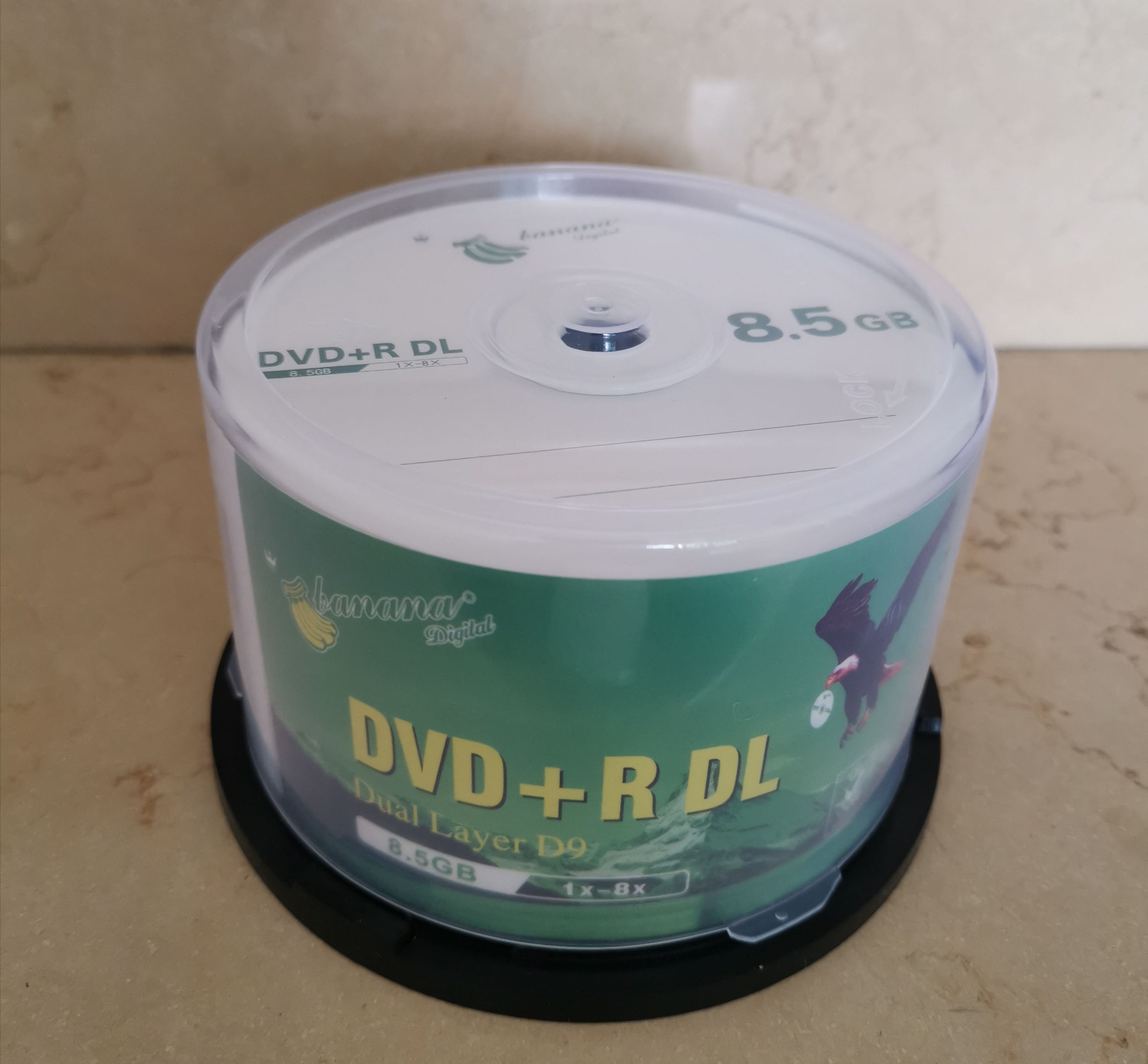 DVD+R 8.5GB dual layer D9 8X 240min 50pcs/lot