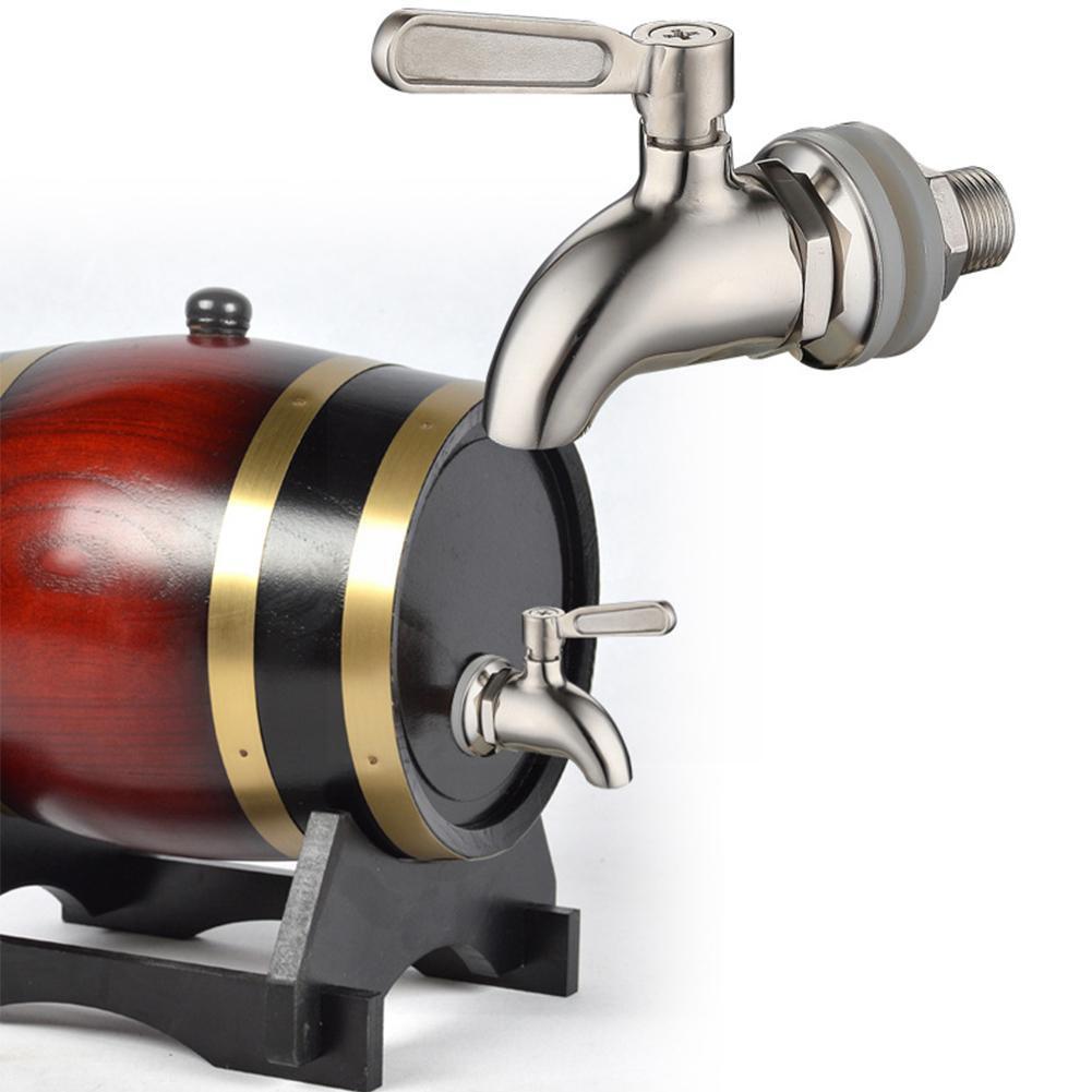 Steel Wine Barrel Faucet Beverage Juice Open Water Faucet Faucet Wine Faucet Faucet Beer Barrel Ball Body Jar K7h2