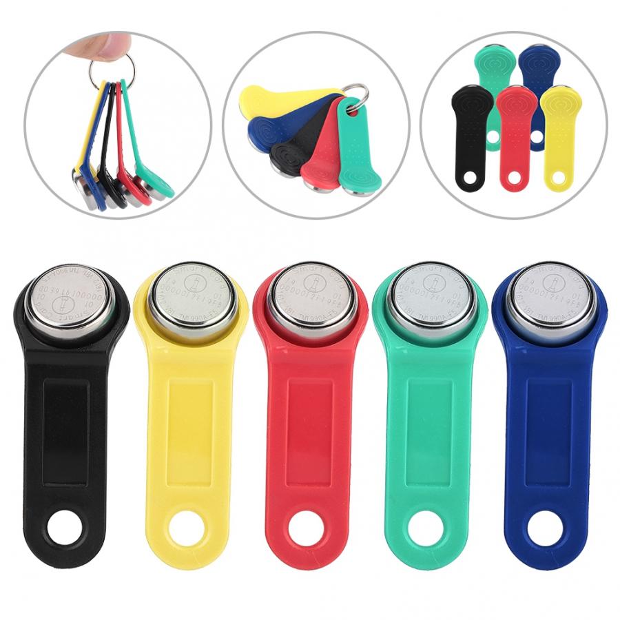 5pcs Rewritable RFID TM Card Set iButton Touch Memory Key Clone Duplicate Key Copy Card Sauna Key Waterproof