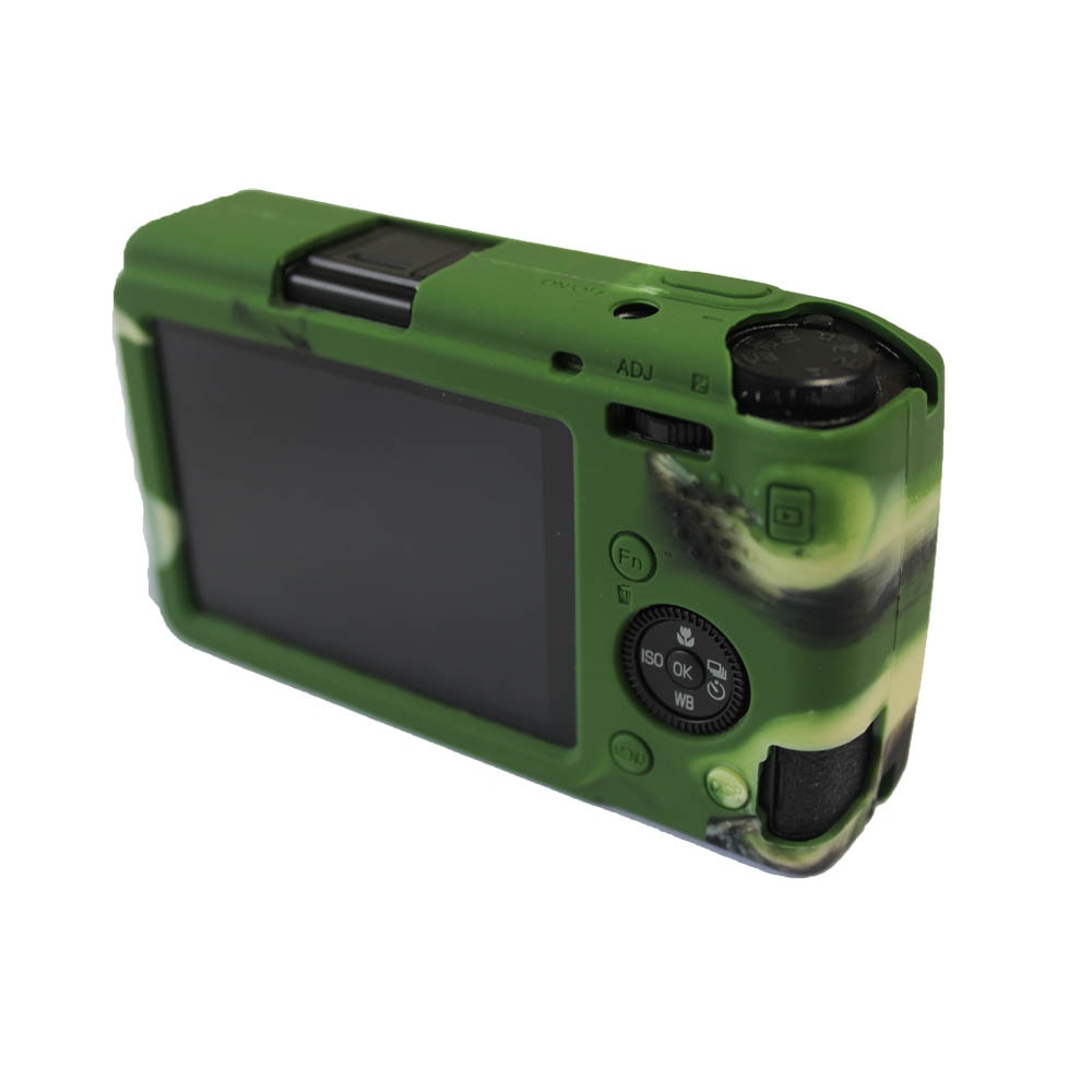 Funda de silicona suave para cámara cuerpo de goma cuero PU funda de lujo bolsa de piel para Ricoh GRIII GR3 GR III Vidrio Templado película protectora