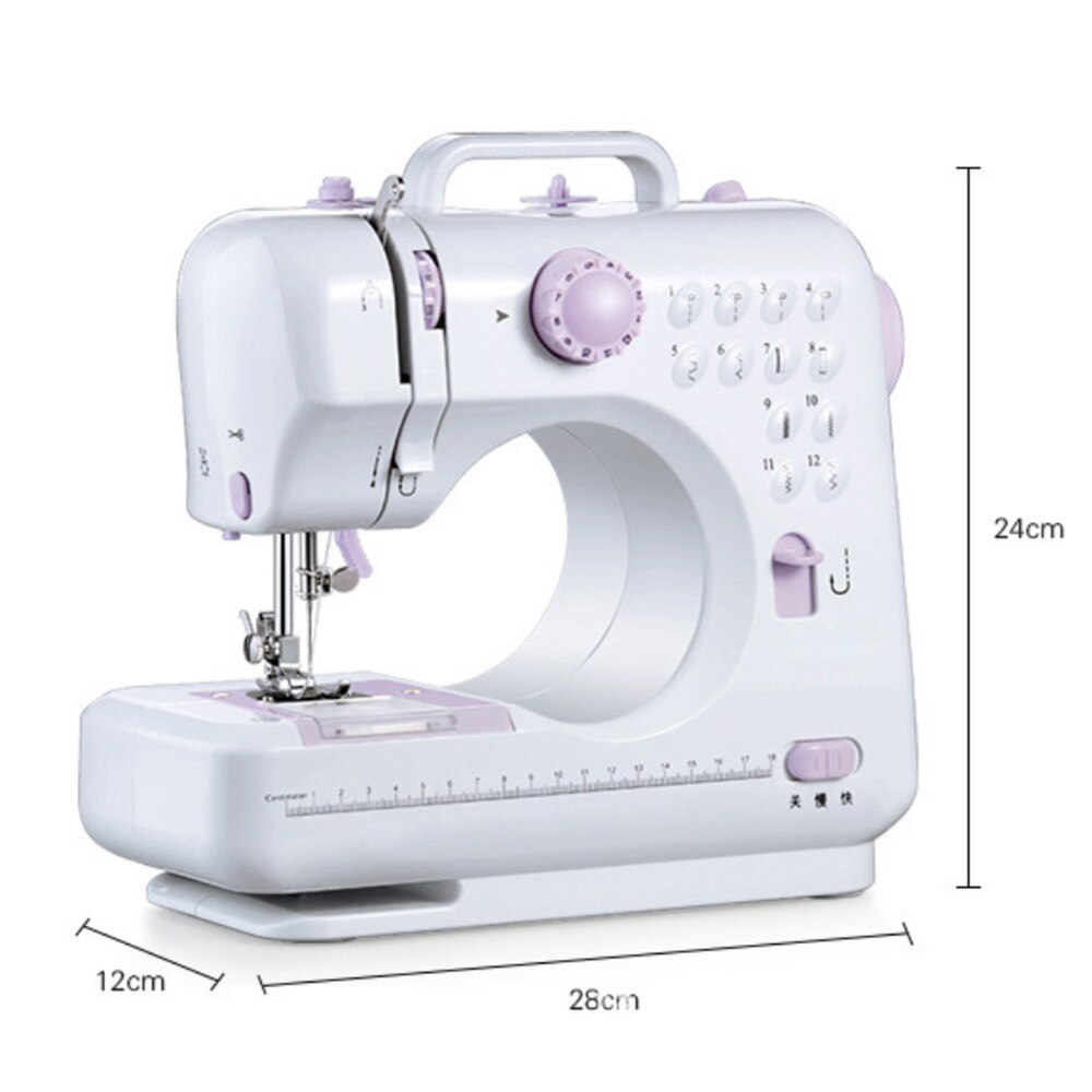 Naaimachine Fanghua 505 Naai Mini Handleiding Draagbare Assistent Thuis Elektrische Desktop Multifunctionele Dikke Afsluitbare