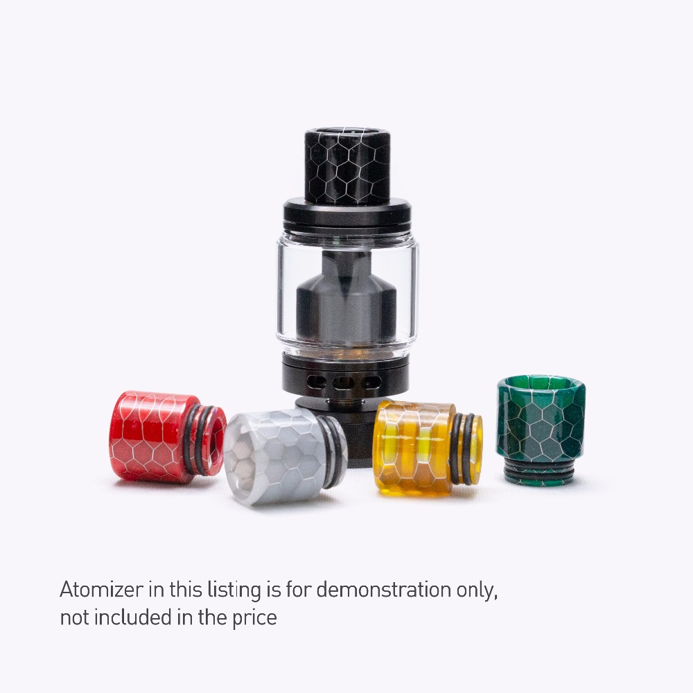 Volcanee Snake Drip Tip 810 Epoxy Resin Mouthpiece for V8 V12 zeus Volcanee Dual Coil RTA Tank eCig Vape Accessories