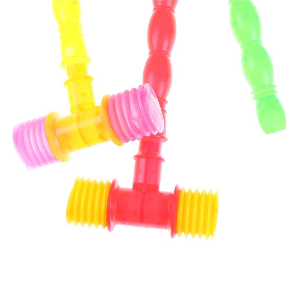 25Cm Kind Training Peuter Kids Handvat Plastic Hamer Fluitje Baby Speelgoed Lawaaimaker