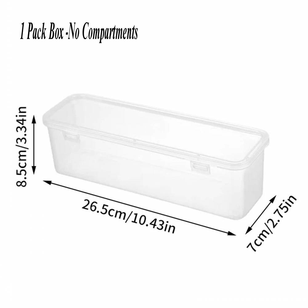 Doorzichtige Opbergdozen Met Deksel Voor Make-Upborstels Thuisverpakking Organizer Lade Dispenser Voor Ondergoed Kabeldoos: green