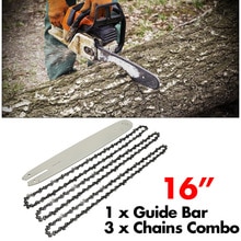 16 Zoll Kettensäge führen Bar Mit 3 stücke Ketten 3/8LP 050 "Für STIHL 009 012 021 e180 Frau180 Frau190