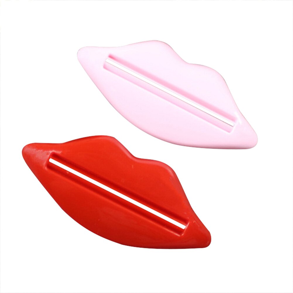 2 Pcs Kiss Lip Toothpaste Squeezer Easy Press Tube Dispenser Gadget CNT 66