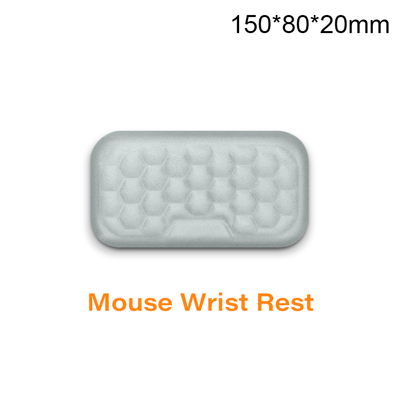 Reposamuñecas para teclado de oficina, almohadilla de ratón de espuma viscoelástica, soporte de muñeca, reposabrazos ergonómico para portátil, accesorios de ordenador de oficina: Azul marino