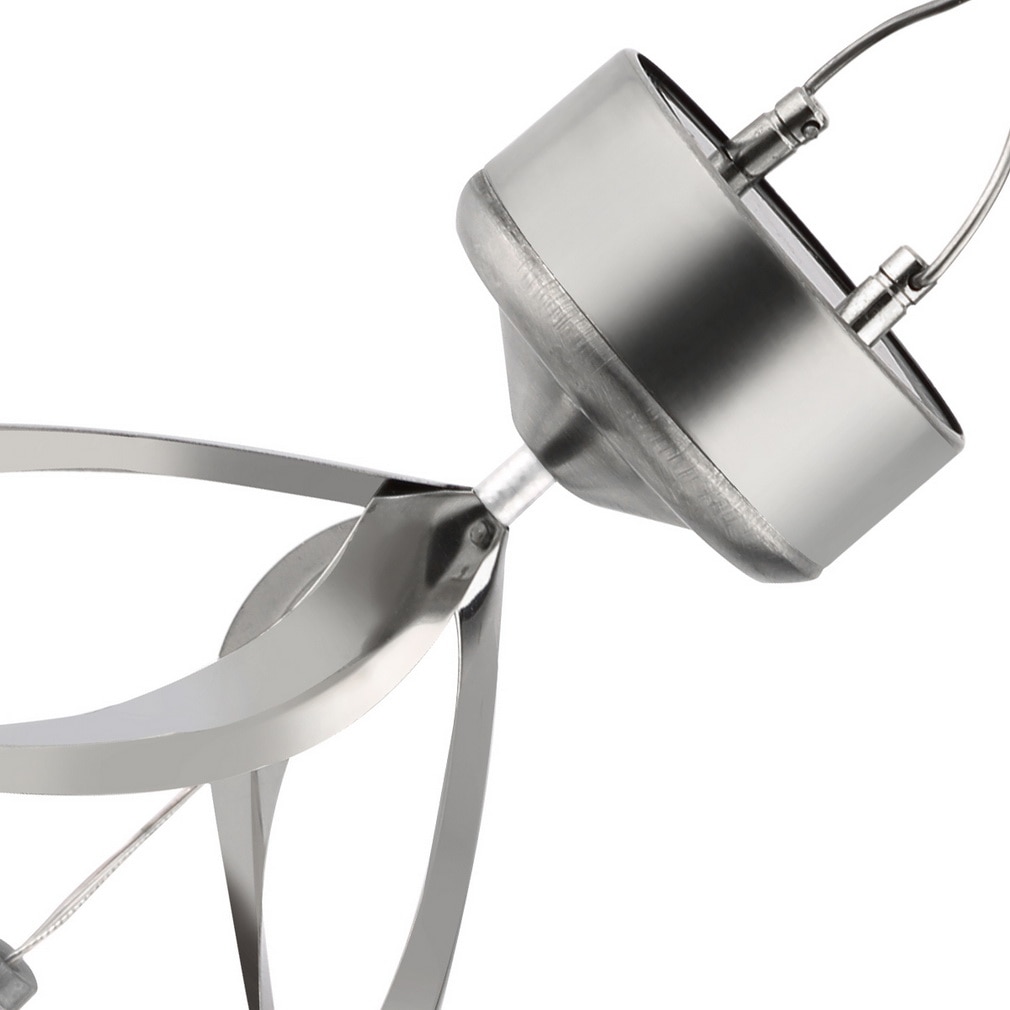 Solar Wind Spinner with Color Changing Light Up Ball Solar Powered LED Wind Chimes Outdoor Hanging Spiral Garden Light Courtyard