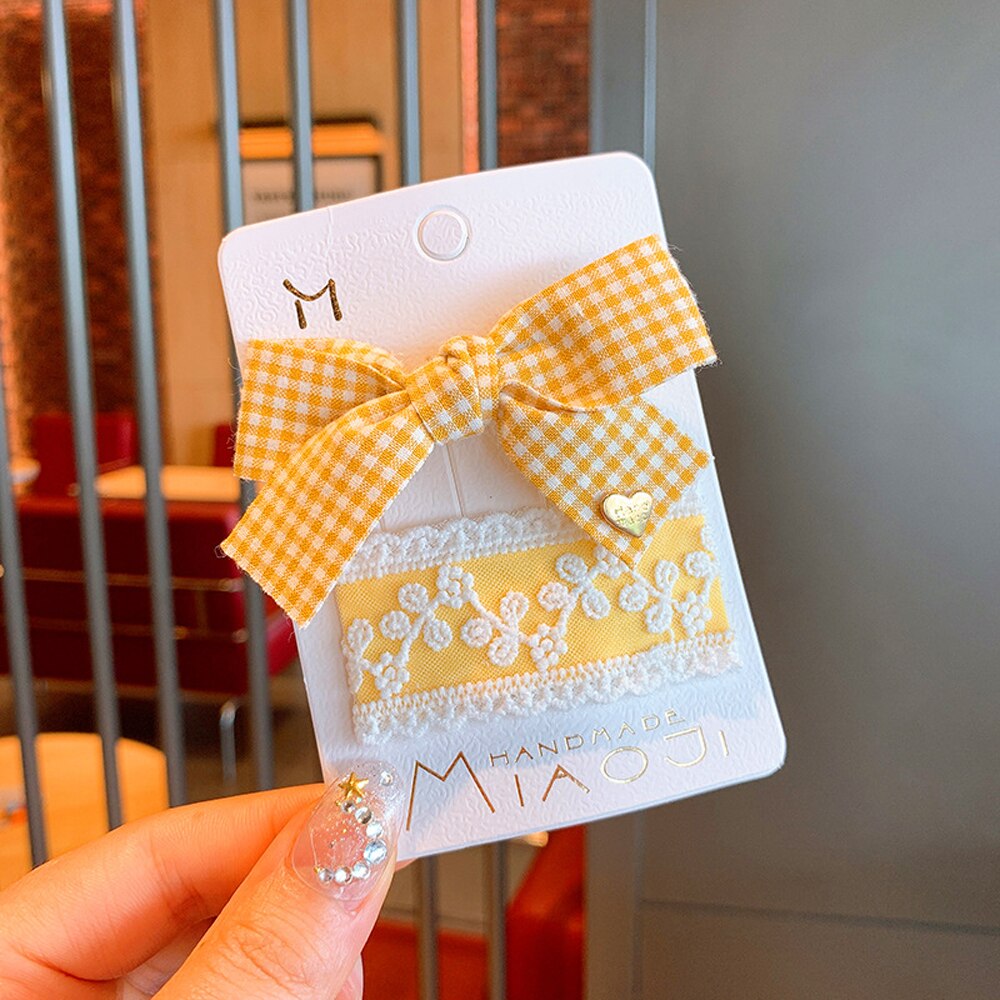 2 pièces/ensemble cheveux nœuds filles pinces à cheveux bébé enfants épingles à cheveux Barrettes chapeaux épingle à cheveux accessoires de cheveux: 13