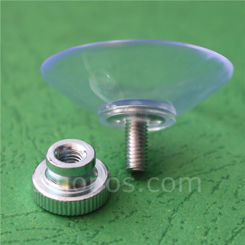 Ventosa con tornillo para pulgar, tuerca de metal con rosca, ventana de cristal para el baño, montaje en pared, accesorio de mobiliario soporte de señal