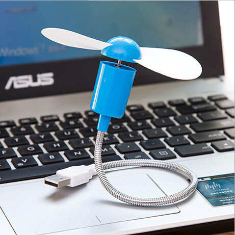 Mini USB Fan gadgets Flexible Cool For laptop PC Notebook For Laptop Desktop PC Computer: Blue