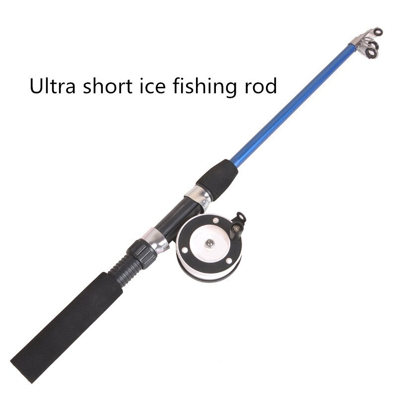 Telescopic Small Fishing Rod Fishing Gear Entertainment Fiberglass Ultra-Light Super Hard Sea Pole Ice Fishing Rod