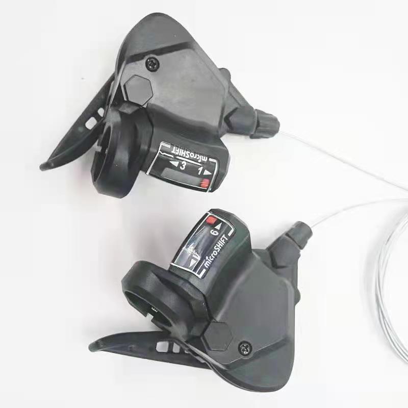 Microshit Bicycle Derailleur Shift Lever 3*7 8 9 21 24 27peed MTB Mountain Bike Shifter Folding Bike Trekking Bicycle Shifter: 27speed Shifter
