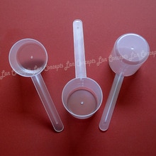 50 Stks/partij 30 Gram Plastic Scoop 60 Ml Hdpe Maatlepel 30G Meten Lepels Met Weegschalen-Doorschijnendheid