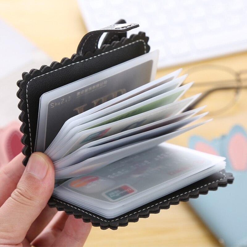 PU leather men and women business card holder rabbit ear business card holder ID bag bank card holder cartoon card holder