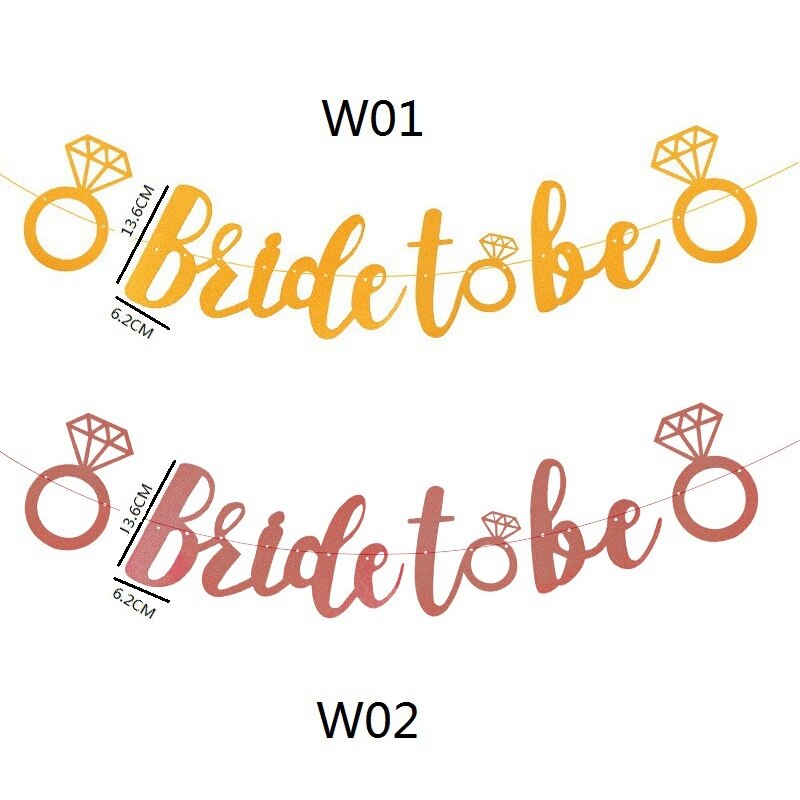 1Pc Bride to be Paper Gold Bunting Garland Banners Flag Hanging Garland Banner For DIY Bride Shower Wedding Bachelor Party Decor