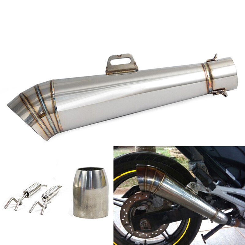 36-51Mm Universele Motorfiets Uitlaat Voor Gp Uitlaatpijp Slip-On Z800 Cbr300r Z1000 GSXR1000 Voor mp Uitlaat Motor