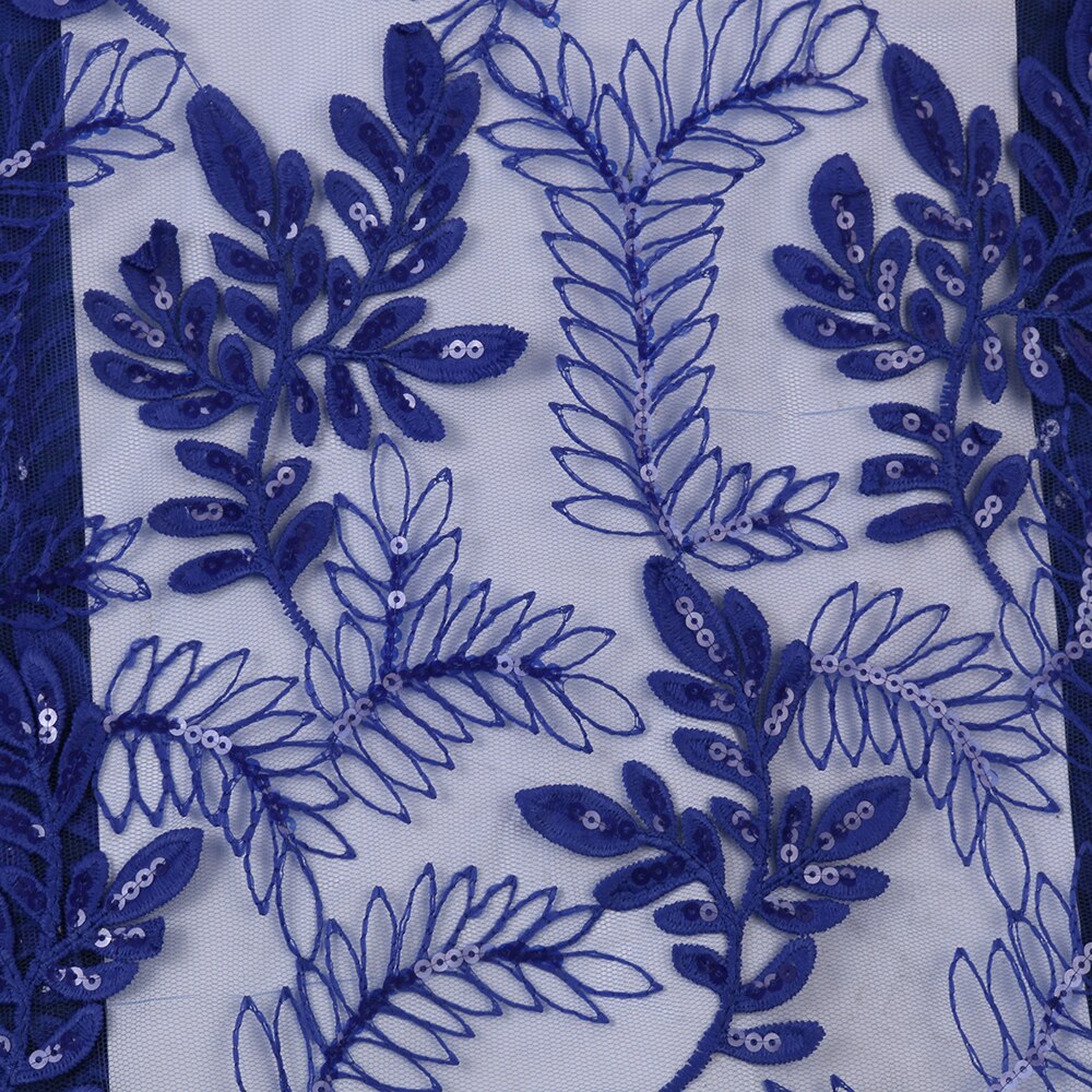 Gold French Lace Fabric Net Lace Fabric Sequin Fabric Embroidery Sequence Lace Fabric for Wedding KS3144B