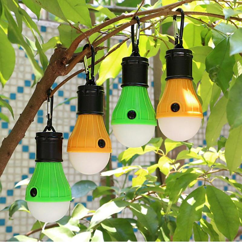 Lanterna portátil tenda luz led lâmpada de emergência à prova dwaterproof água pendurado gancho lanterna para acampamento 4 cores uso 3 * aaa
