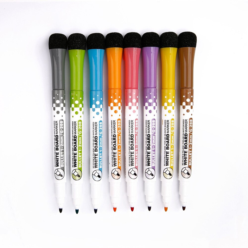4 Stks/set Whiteboard Magnetische Uitwisbare Pennen Markers Droge Wissen Pagina 'S Kinderen Tekening Pen Board Markers