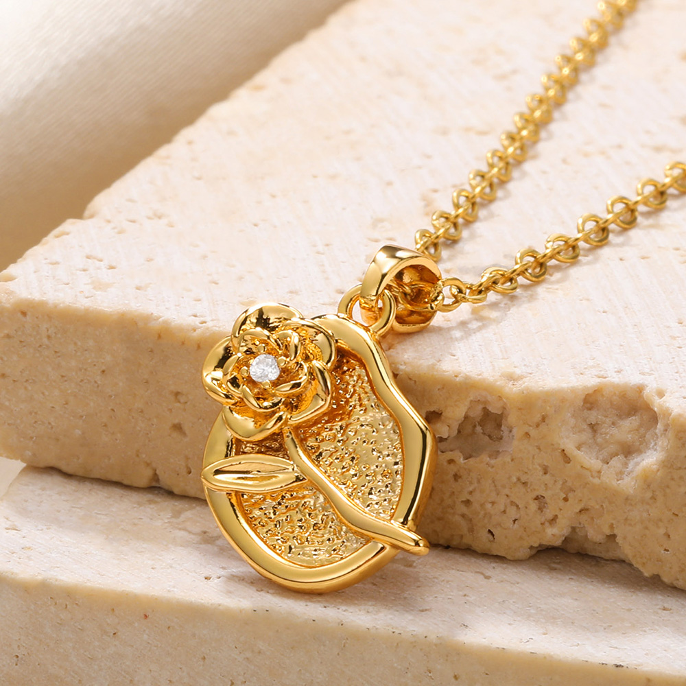 Gargantilla de rosa con diamantes de imitación para mujer, Collar de amanecer de circón brillante, Collar de Color dorado, joyería de ojos malvados, accesorios Y2k,