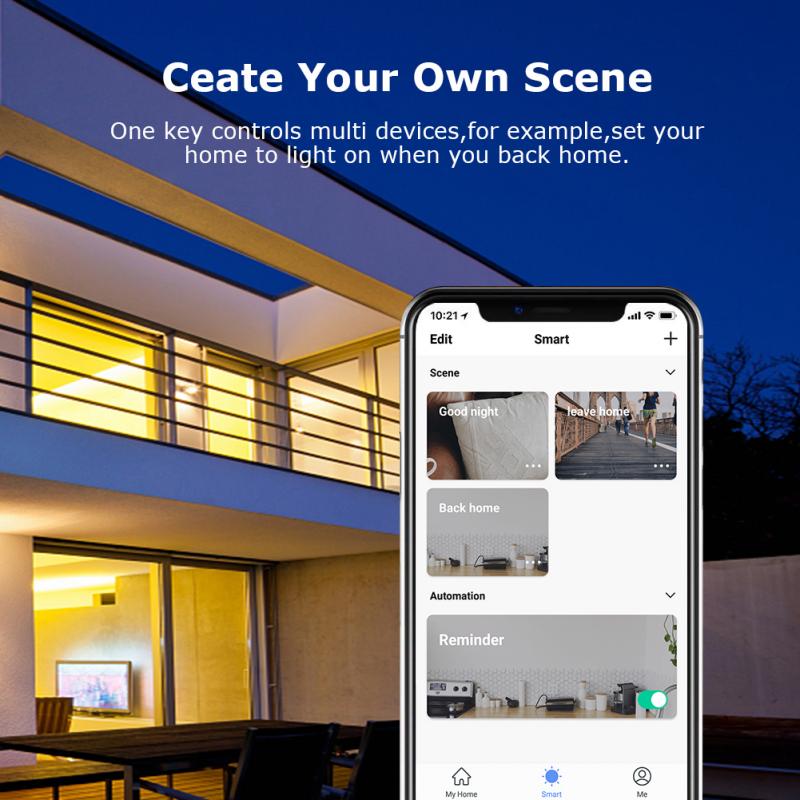 Portable Voice Control Smart Socket 16A UK Plug Wireless Timing Outlet Socket Power Switch With Alexa Google Home Smart Life APP