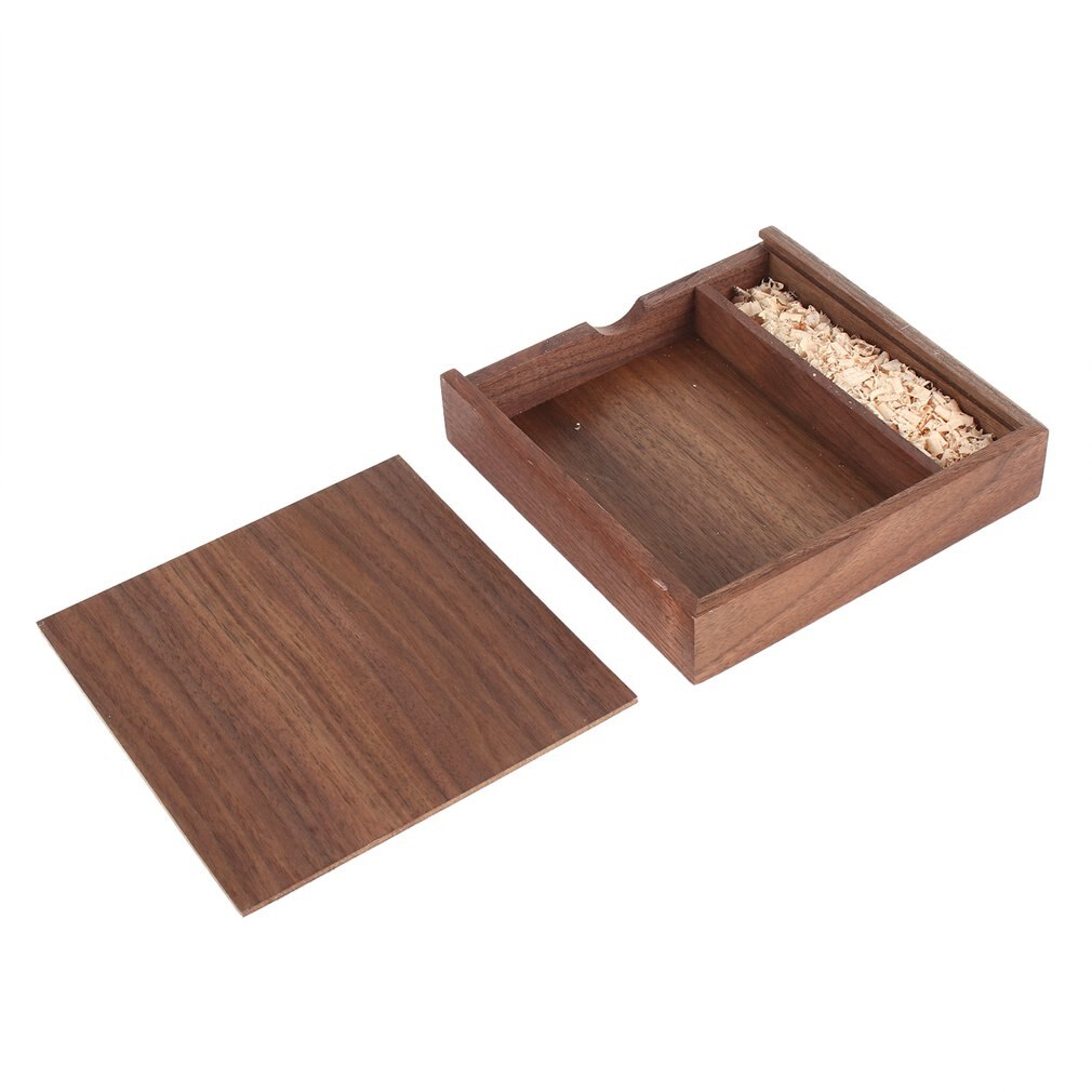 180*180*50mm Maple/Walnut Wood Photo Unique Album Box Collection Box DIY Wedding Memory